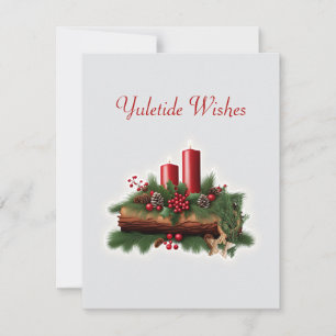 Cartes Pour Fêtes Annuelles Voeux Yuletide