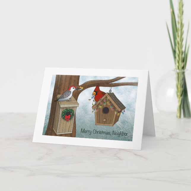 Cartes Pour Fêtes Annuelles Voisin de Joyeux Noël (Devant)