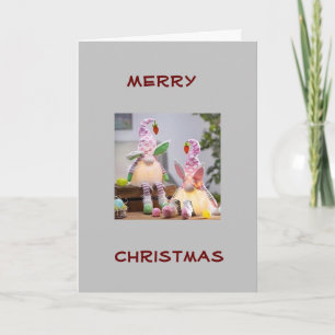 CARTES POUR FÊTES ANNUELLES VOISINS SOUHAITENT JOYER NOËL / HEUREUSE NOUVELLE 