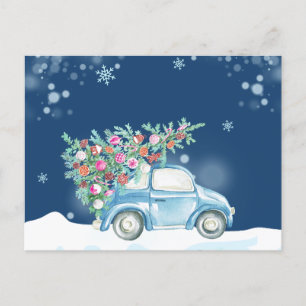 Cartes Pour Fêtes Annuelles Voiture de Noël