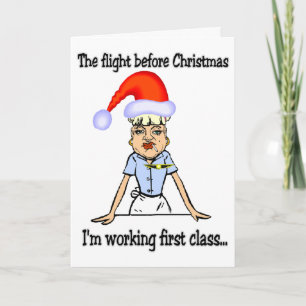 Cartes Pour Fêtes Annuelles Vol avant Noël