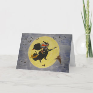 Cartes Pour Fêtes Annuelles "Vol de nuit !"