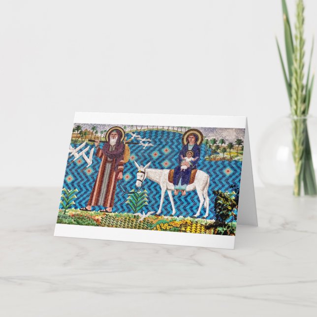 Cartes Pour Fêtes Annuelles Vol en l'Egypte (Devant)