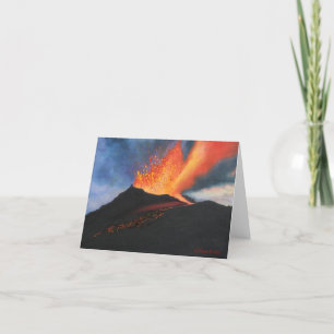 Cartes Pour Fêtes Annuelles Volcano art