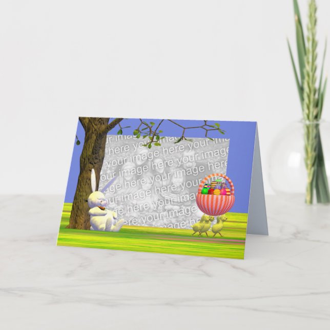 Cartes Pour Fêtes Annuelles Voleurs d'oeuf de pâques (cadre de photo) (Devant)