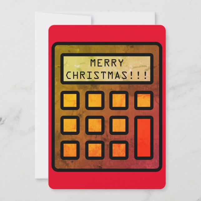 Cartes Pour Fêtes Annuelles Votre comptable vous souhaite... Joyeux Noël ! (Devant)