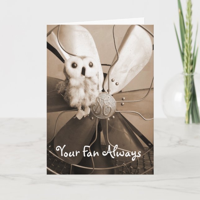 Cartes Pour Fêtes Annuelles Votre fan toujours (Devant)