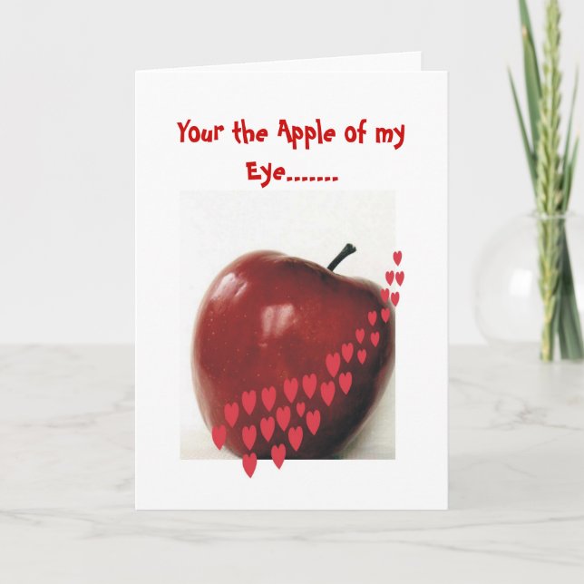 Cartes Pour Fêtes Annuelles votre la prunelle de mon oeil (Devant)