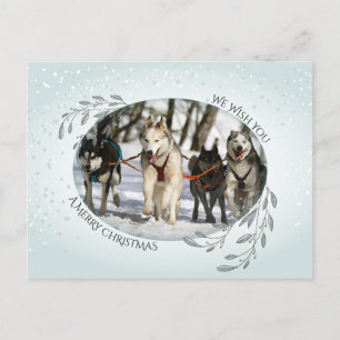 Cartes Pour Fêtes Annuelles VOTRE PHOTO Noël Foliage et Berries