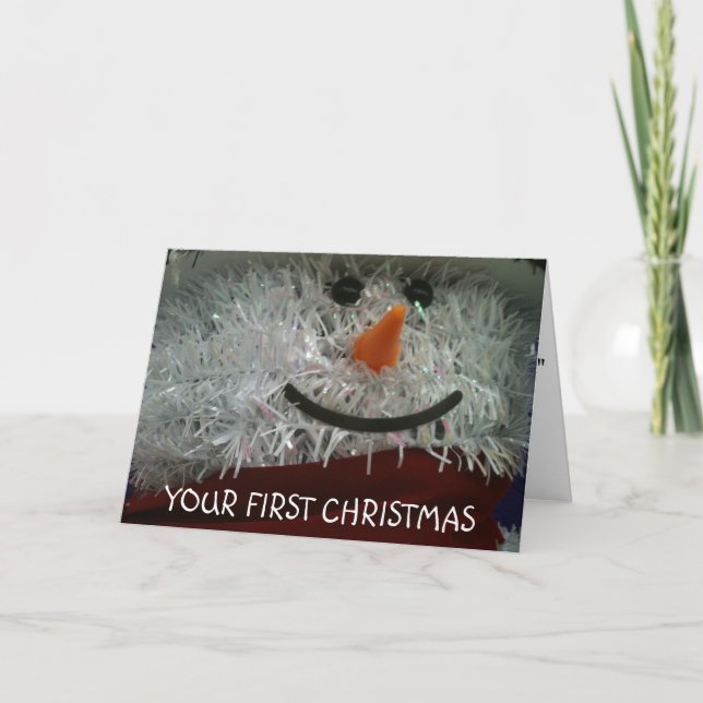CARTES POUR FÊTES ANNUELLES VOTRE PREMIÈRE NOËL (Devant)