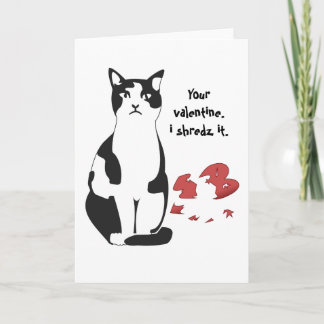 Cartes Pour Fêtes Annuelles Votre Valentin... Je le Shredz.