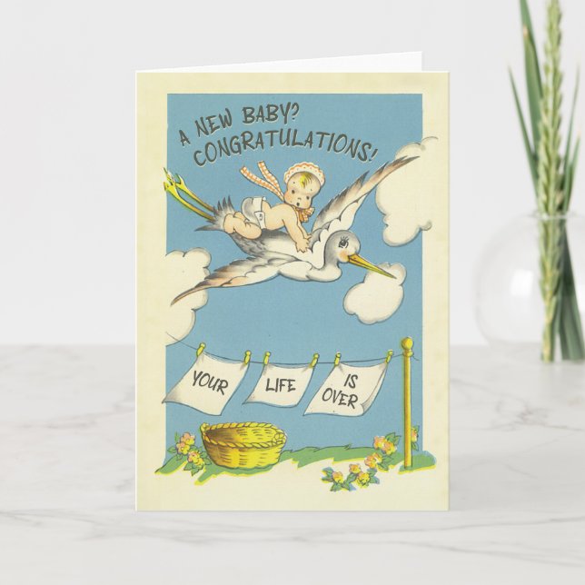 Cartes Pour Fêtes Annuelles VOTRE VIE EST TERMINÉE ! - drôle et honnête nouvel (Devant)