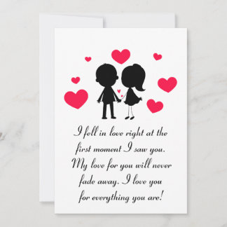 Cartes Pour Fêtes Annuelles vous aimer à jamais do-it-yourself
