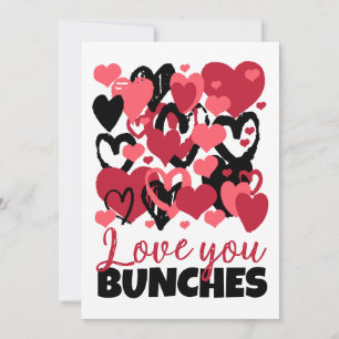 Cartes Pour Fêtes Annuelles vous aimez les coeurs