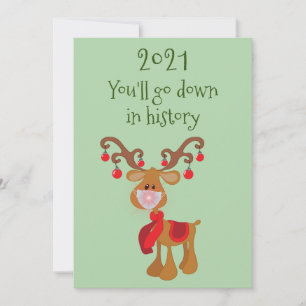 Cartes Pour Fêtes Annuelles Vous allez tomber dans l'histoire Rudolph Reindeer