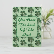 Vous Avez La Chance Du Shamrock Vert Irlandais 202