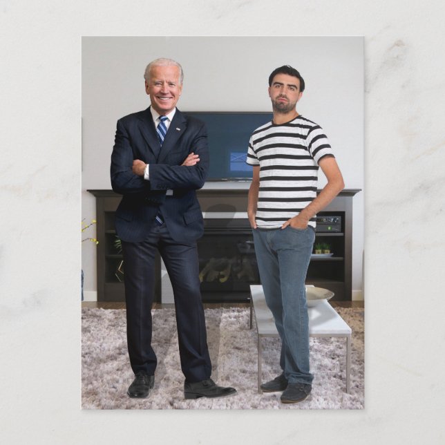 Cartes Pour Fêtes Annuelles Vous avez rencontré le président Joe Biden | Ajout (Devant)