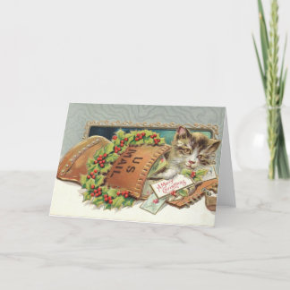 Cartes Pour Fêtes Annuelles Vous envoyer un petit bonhomme de Noël dans un sac