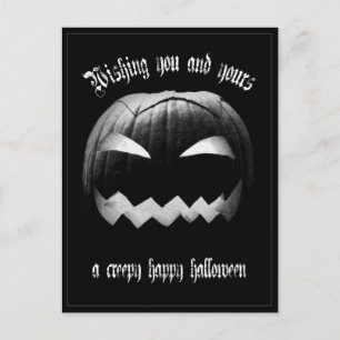 Cartes Pour Fêtes Annuelles Vous et les vôtres un Halloween heureux effrayant