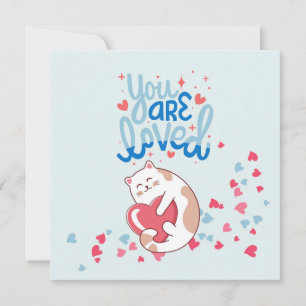 Cartes Pour Fêtes Annuelles Vous êtes des chats aimés de la Saint-Valentin