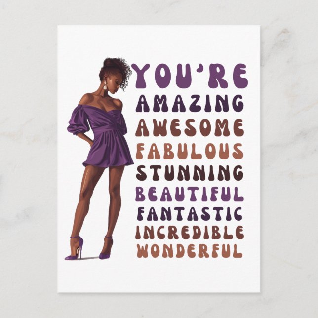 Cartes Pour Fêtes Annuelles Vous êtes extraordinaire, géniale, fabuleuse, supe (Devant)