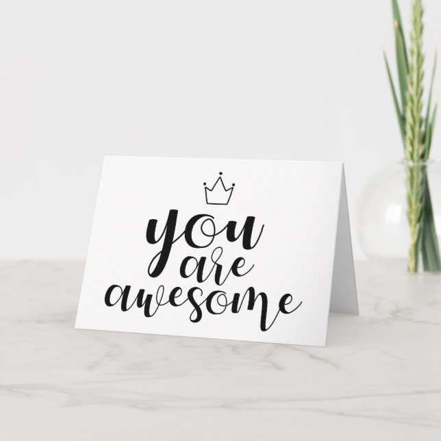 Cartes Pour Fêtes Annuelles Vous êtes Formidable Encouragement Art Inspiration (Devant)