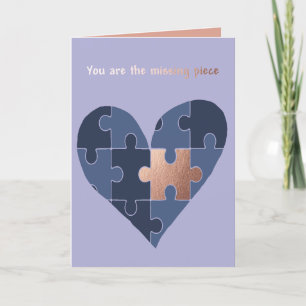 Cartes Pour Fêtes Annuelles Vous êtes la pièce manquante