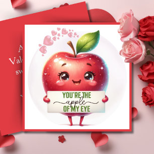 Cartes Pour Fêtes Annuelles Vous êtes la pomme de mon oeil Custom Valentine's 