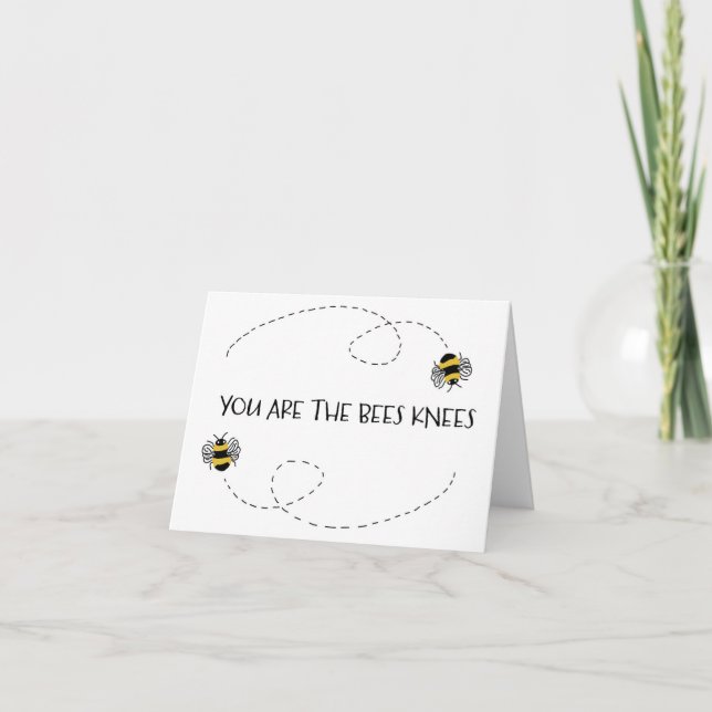 Cartes Pour Fêtes Annuelles Vous Êtes Les Abeilles Genoux (Devant)
