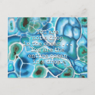 Cartes Pour Fêtes Annuelles Vous êtes l'océan - Art au cristal de Larimar