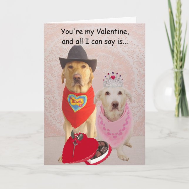 Cartes Pour Fêtes Annuelles Vous êtes ma Saint Valentin,... (Devant)