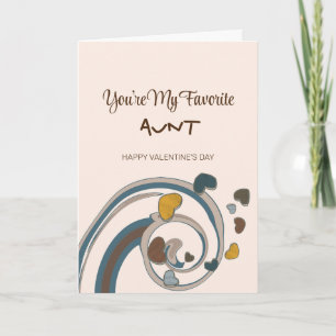 Cartes Pour Fêtes Annuelles Vous êtes ma tante préférée Saint-Valentin