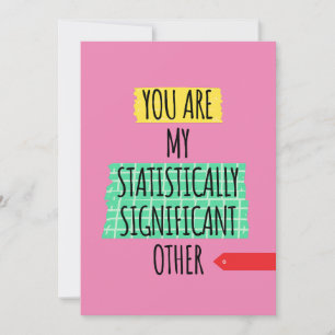 CARTES POUR FÊTES ANNUELLES VOUS ÊTES MON AUTRE STATISTIQUEMENT SIGNIFICATIF