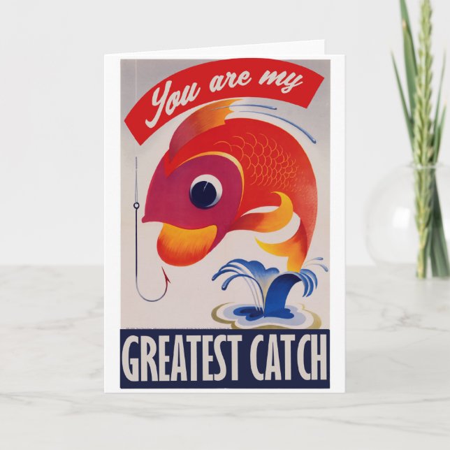 Cartes Pour Fêtes Annuelles Vous êtes mon meilleur Catch (Devant)