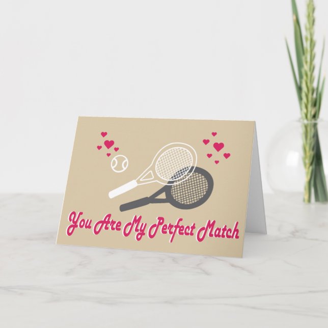 Cartes Pour Fêtes Annuelles Vous êtes mon parfait match (Devant)
