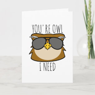 Cartes Pour Fêtes Annuelles Vous êtes Owl I Need