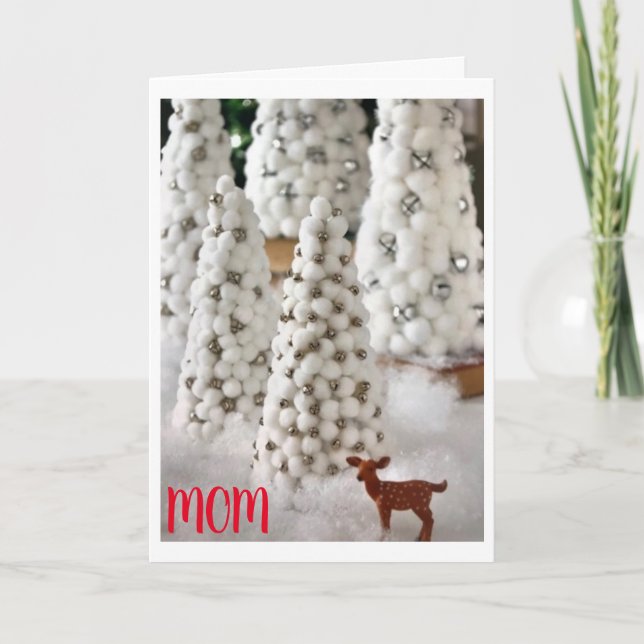 CARTES POUR FÊTES ANNUELLES VOUS ÊTES UN "ANGE" ****MOM**** À NOËL (Devant)