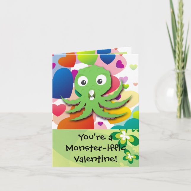 Cartes Pour Fêtes Annuelles Vous êtes un Monstre-iffic Valentine (Devant)