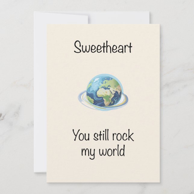 Cartes Pour Fêtes Annuelles Vous faites chavirer mon monde (Devant)