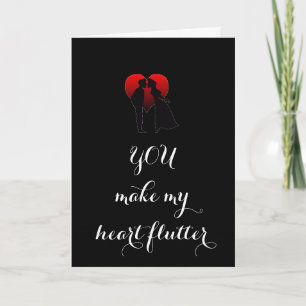 CARTES POUR FÊTES ANNUELLES "VOUS FAITES DE MON COEUR FLUTTER"