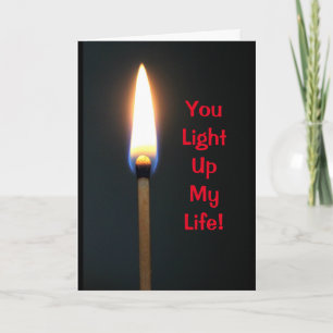 Cartes Pour Fêtes Annuelles Vous illuminez ma vie - Saint-Valentin