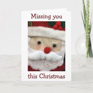 CARTES POUR FÊTES ANNUELLES "VOUS MANQUEZ" À NOËL-ENVOYÉ PÈRE NOËL POUR DIRE :