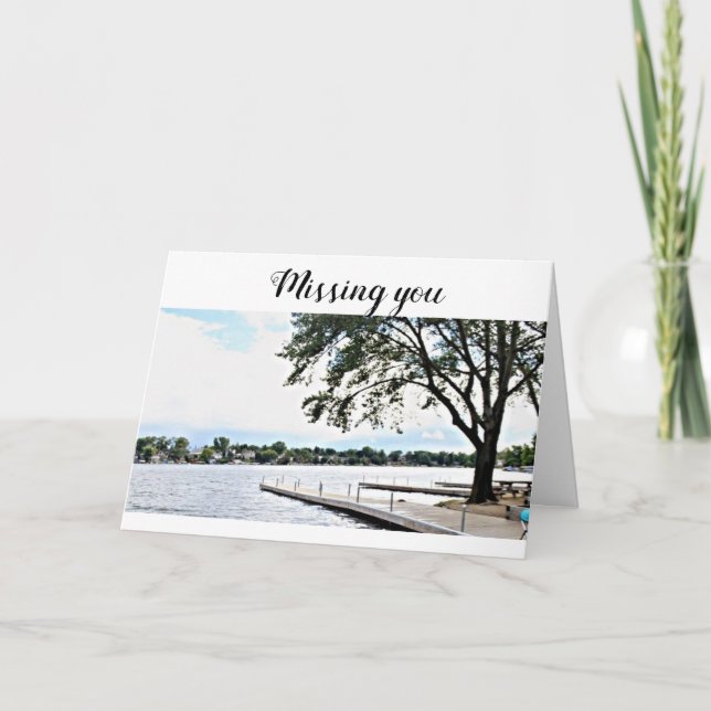 CARTES POUR FÊTES ANNUELLES **VOUS MANQUEZ** À THANKSGIVING (Devant)