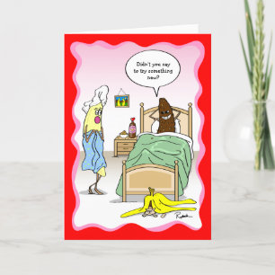 Cartes Pour Fêtes Annuelles Vous me conduisez Bananas drôle Saint-Valentin