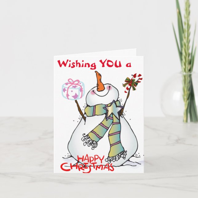 CARTES POUR FÊTES ANNUELLES VOUS ME FAITES ****UN BON NOËL"**** (Devant)