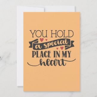 Cartes Pour Fêtes Annuelles Vous occupez une place spéciale dans mon cœur