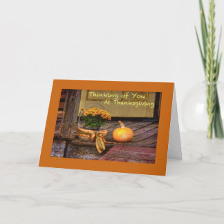 Cartes Pour Fêtes Annuelles Vous pensez à Thanksgiving Card