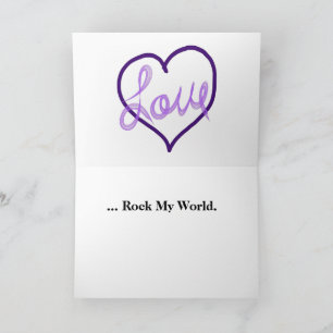 Cartes Pour Fêtes Annuelles Vous Rock My World