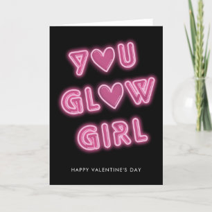 Cartes Pour Fêtes Annuelles Vous rougeoyez jour de Valentines d'enseigne au