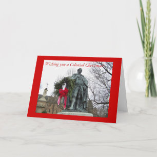 Cartes Pour Fêtes Annuelles Vous souhaitant Noël colonial